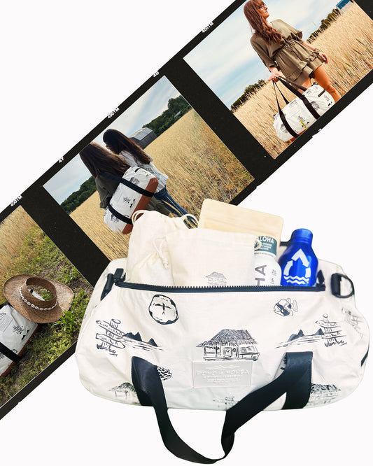 The Kōkua Duffle with Limited Addition Pono + Nohea Splashproof Bag